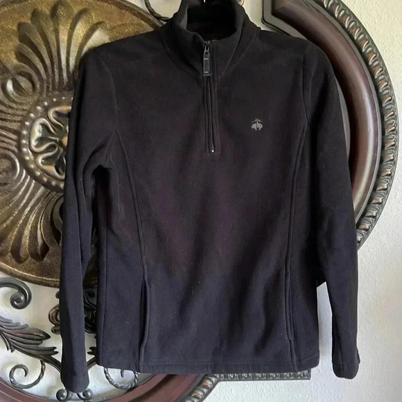 Brooks Brothers 346 Unisex Black Fleece Small - Picture 1 of 12
